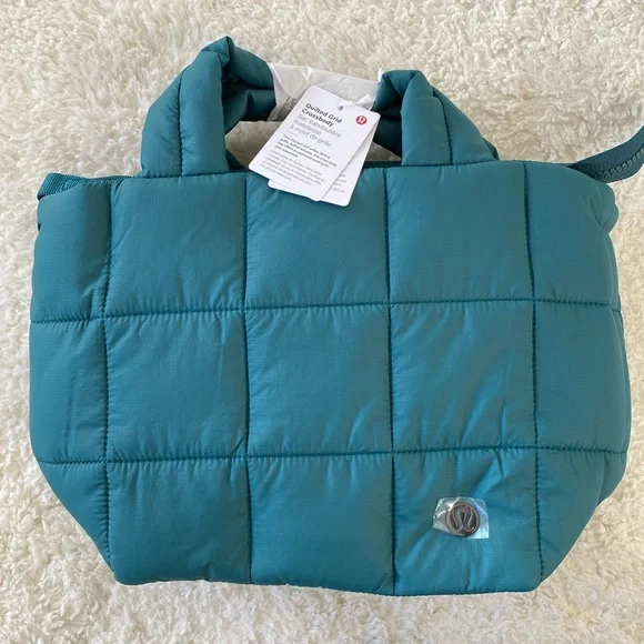 🎉🎉 HOST PICK 🎉🎉 Lululemon Quilted Grid Crossbody Bag Storm Teal NWT - Picture 11 of 11